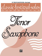 Classic Festival Solos Vol. 1 Tenor Sax Solo cover